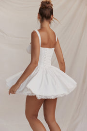 PIETRA CORSET MINI DRESS - White