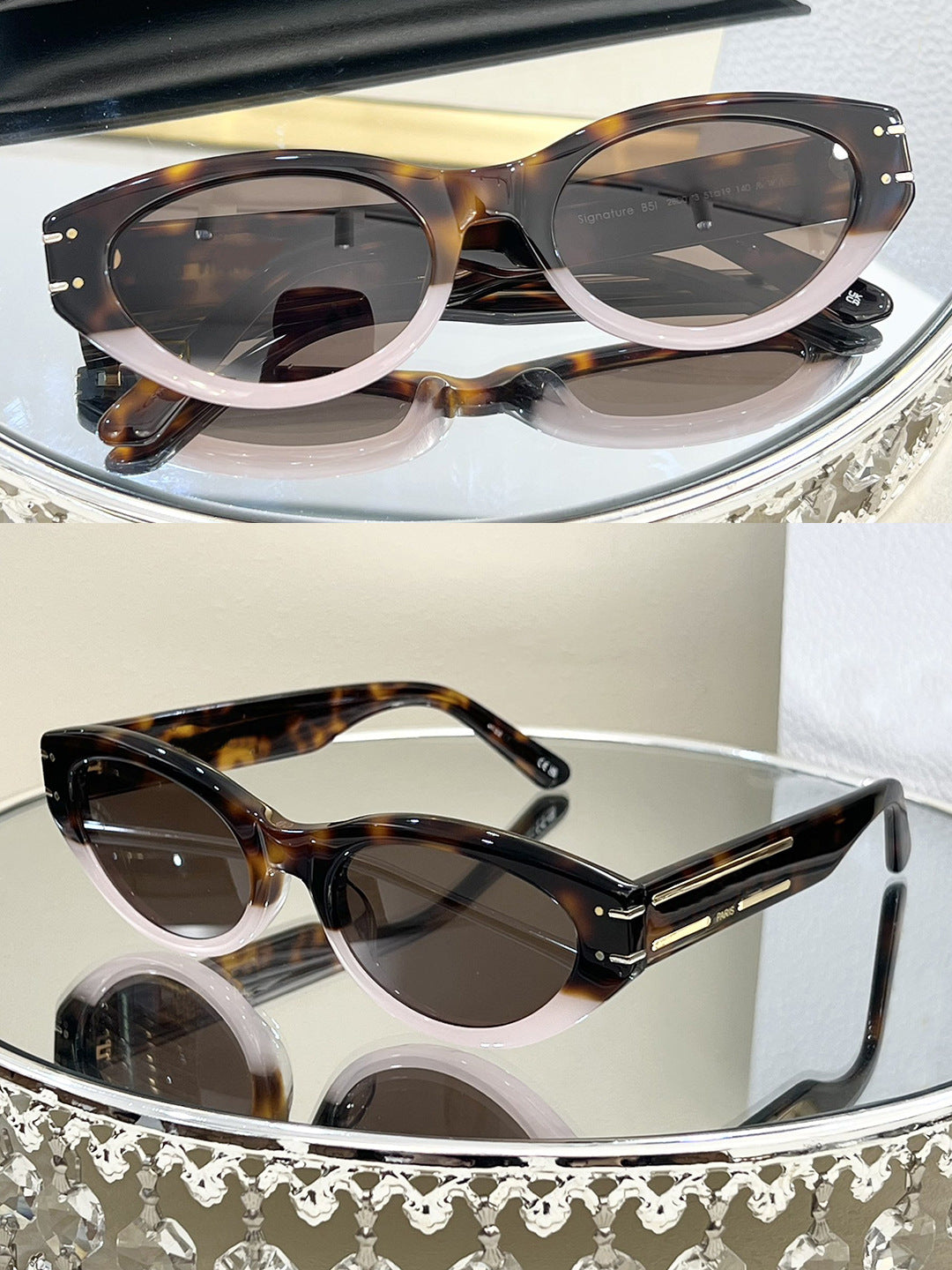 Tortoise shell frame sunglasses