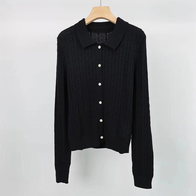 cotton polo neck blazer