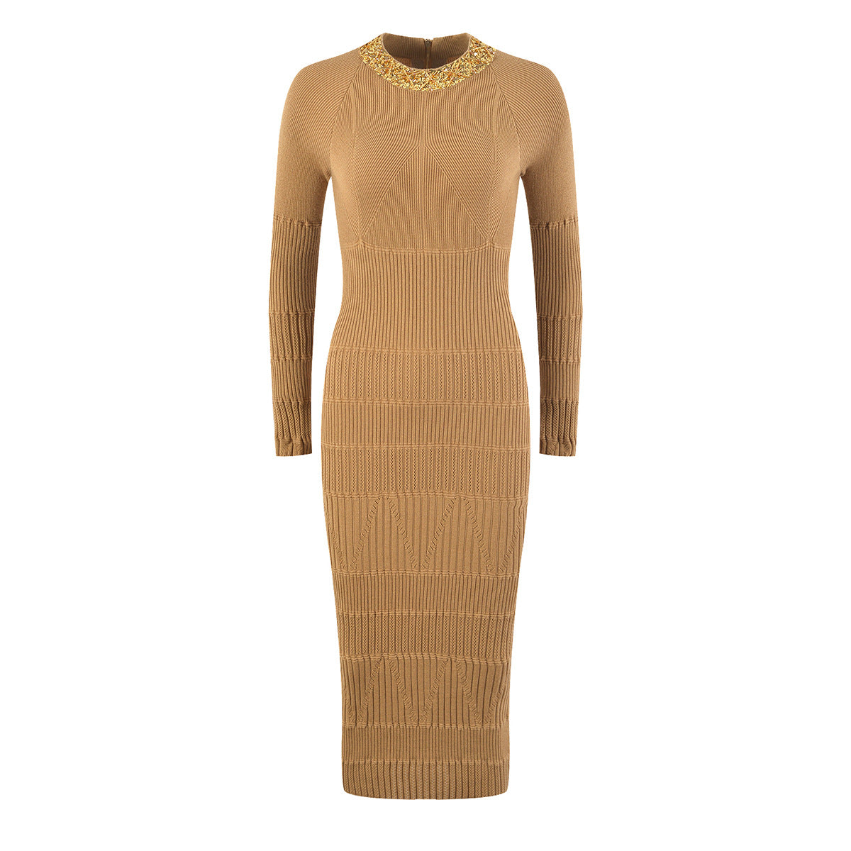 Celebrity temperament knitted dress