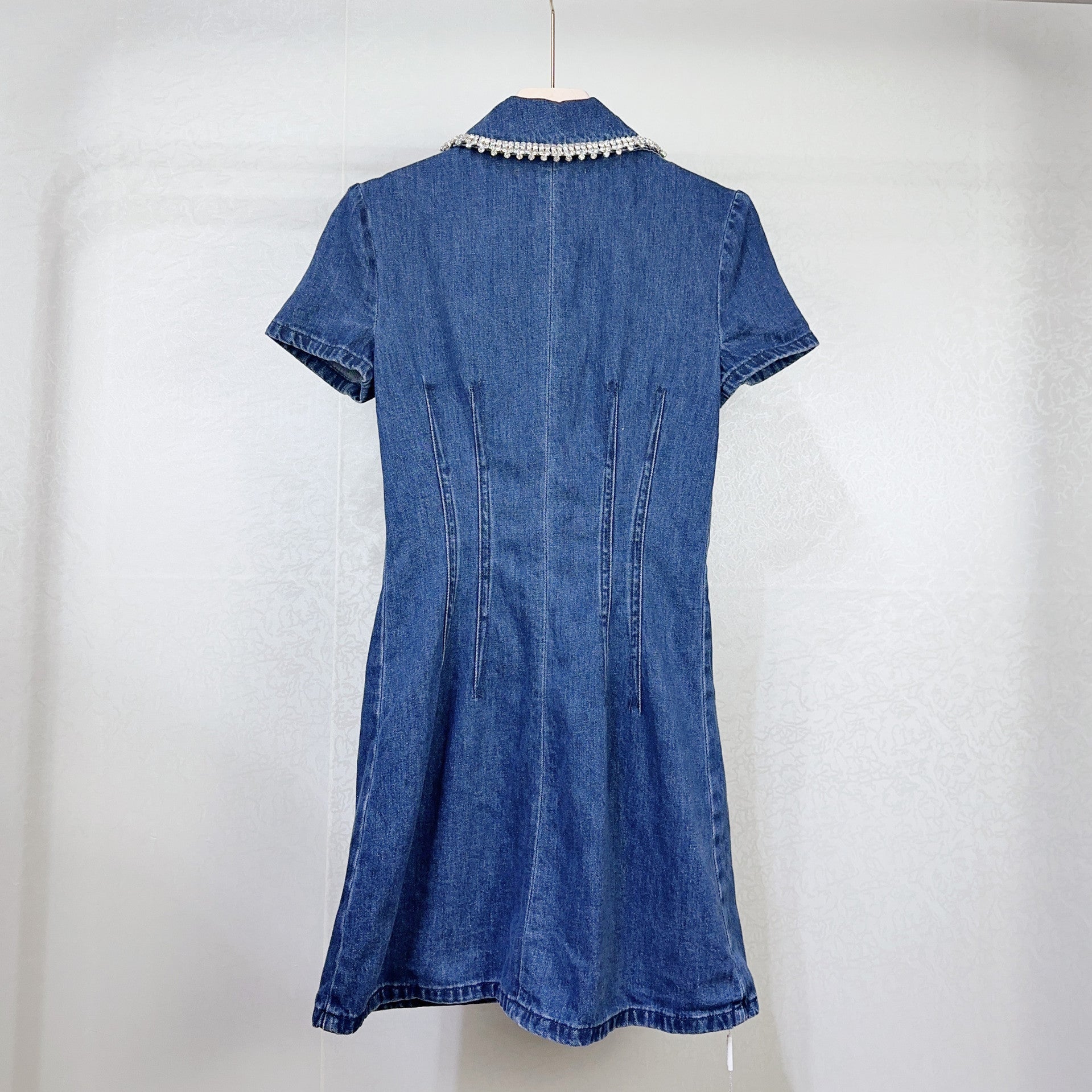 Denim Lapel Goddess Dress