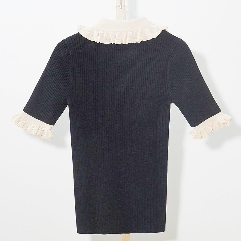 Polo neck knitwear