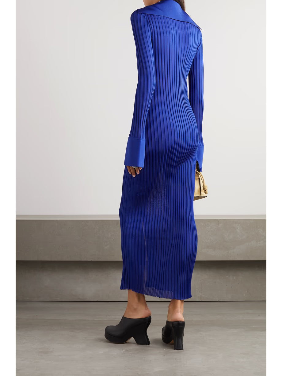 LOEWE Ribbed-knit midi dress