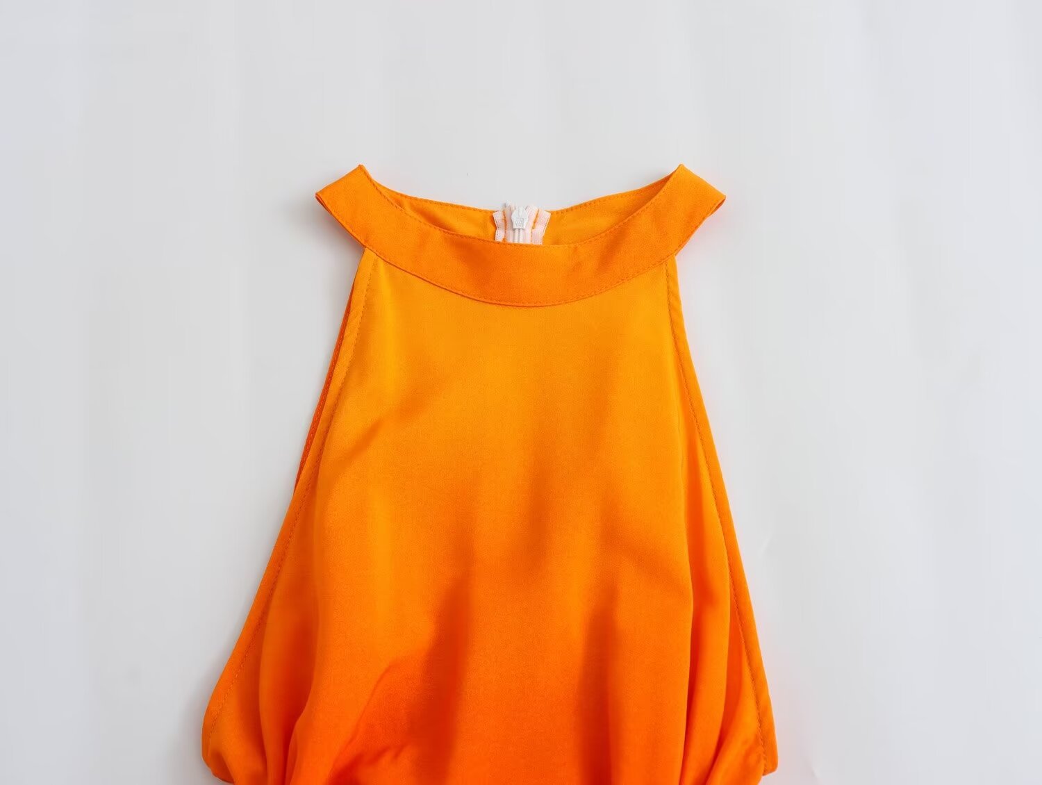 Open Waist Orange Dress