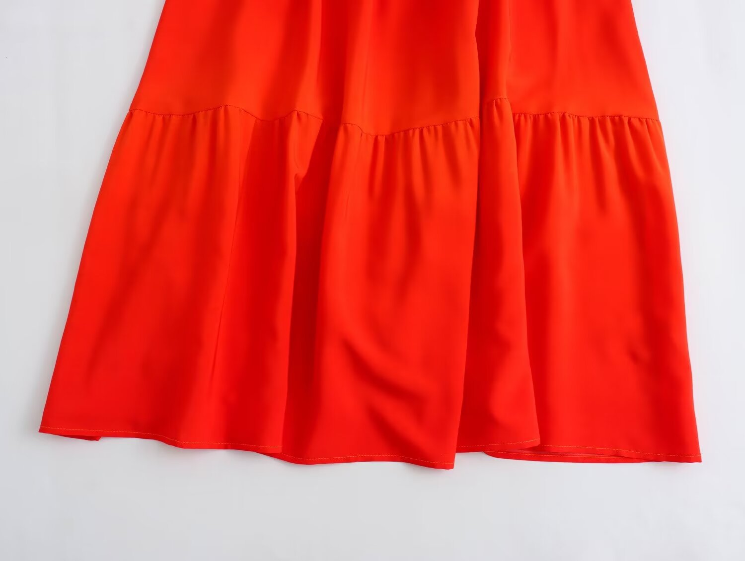 Open Waist Orange Dress