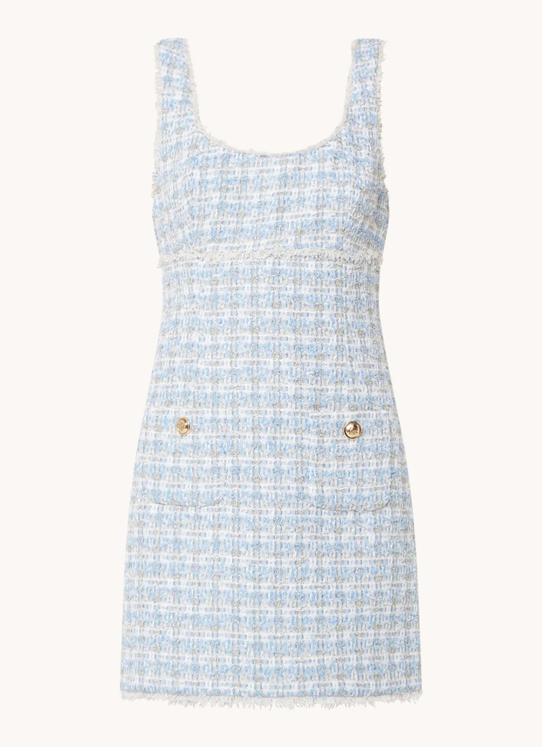 Sandro Mini dress with tweed look and lurex