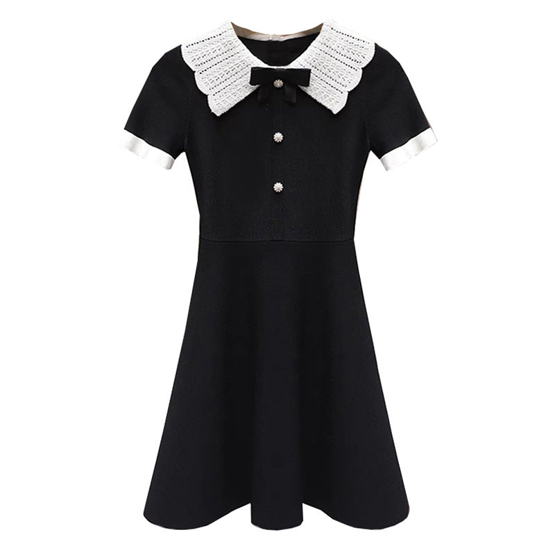 Doll Neck Knit Dress