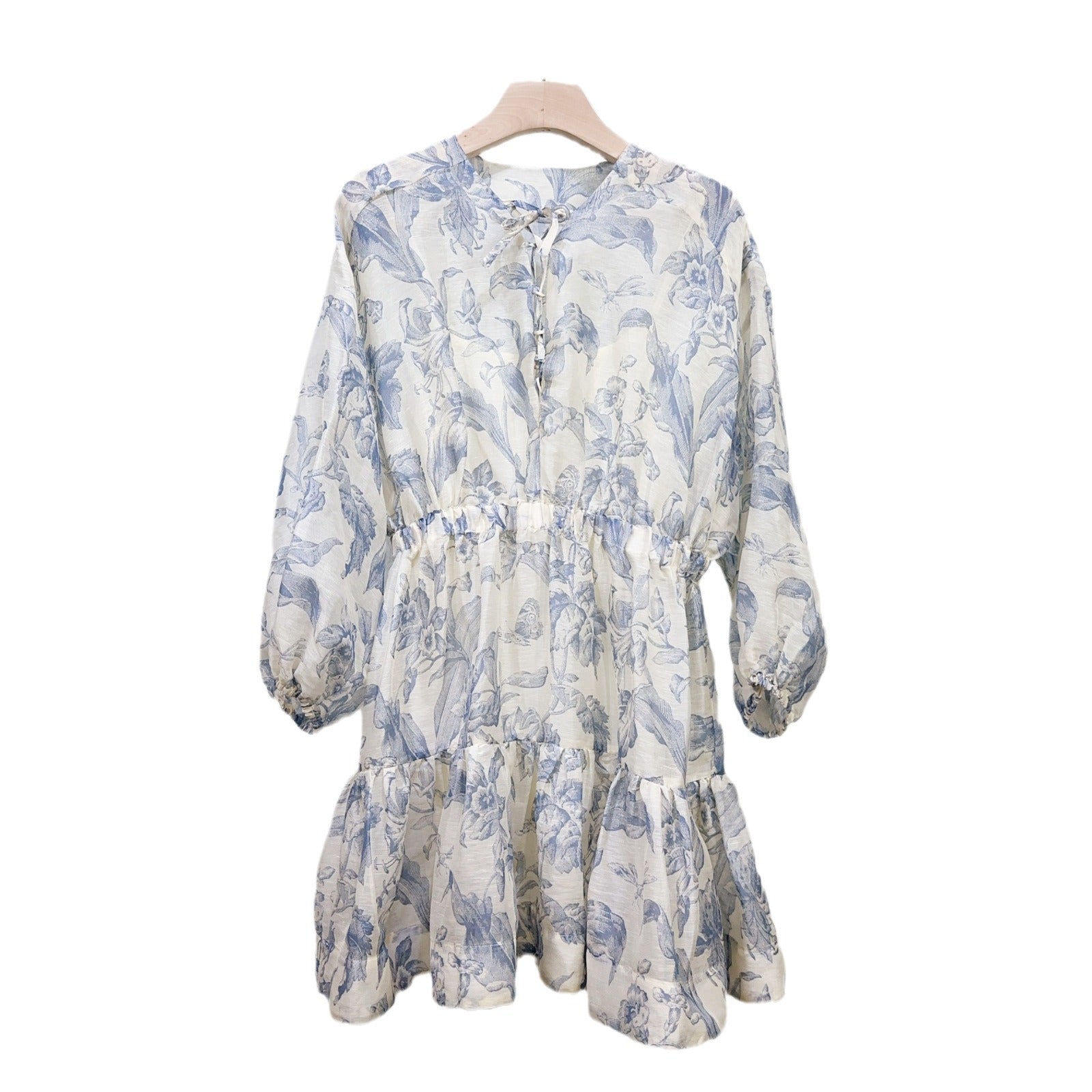 Floral printed women's short dress