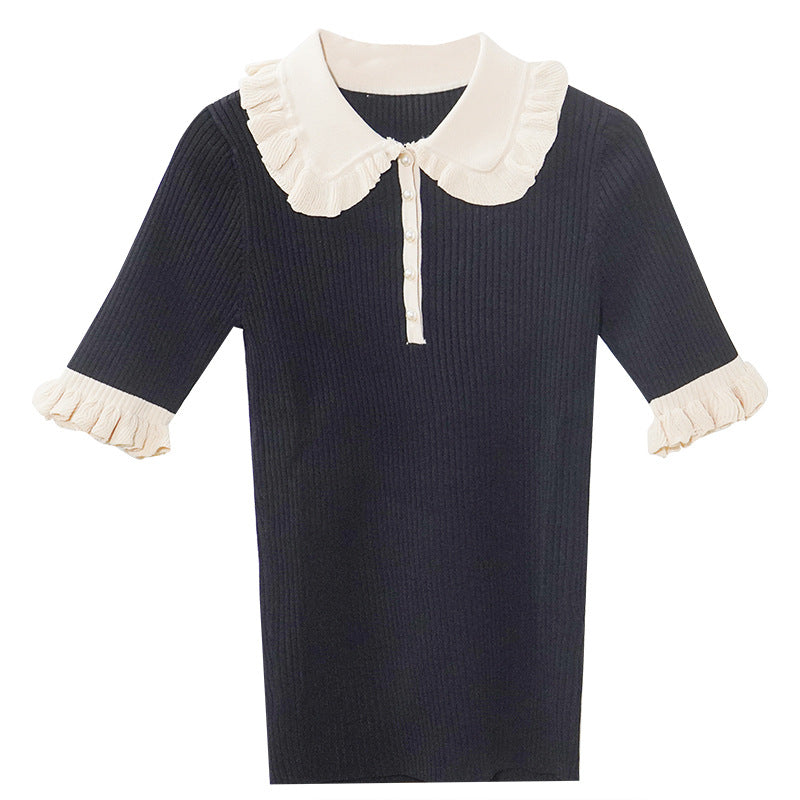 Polo neck knitwear