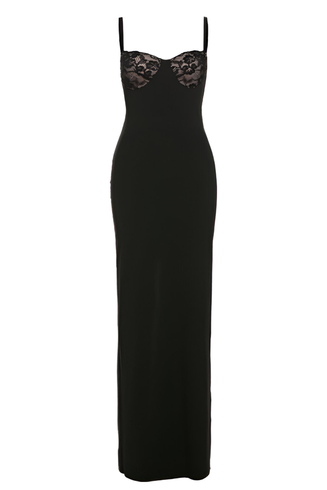 MUSE  Lace Maxi Dress - Black