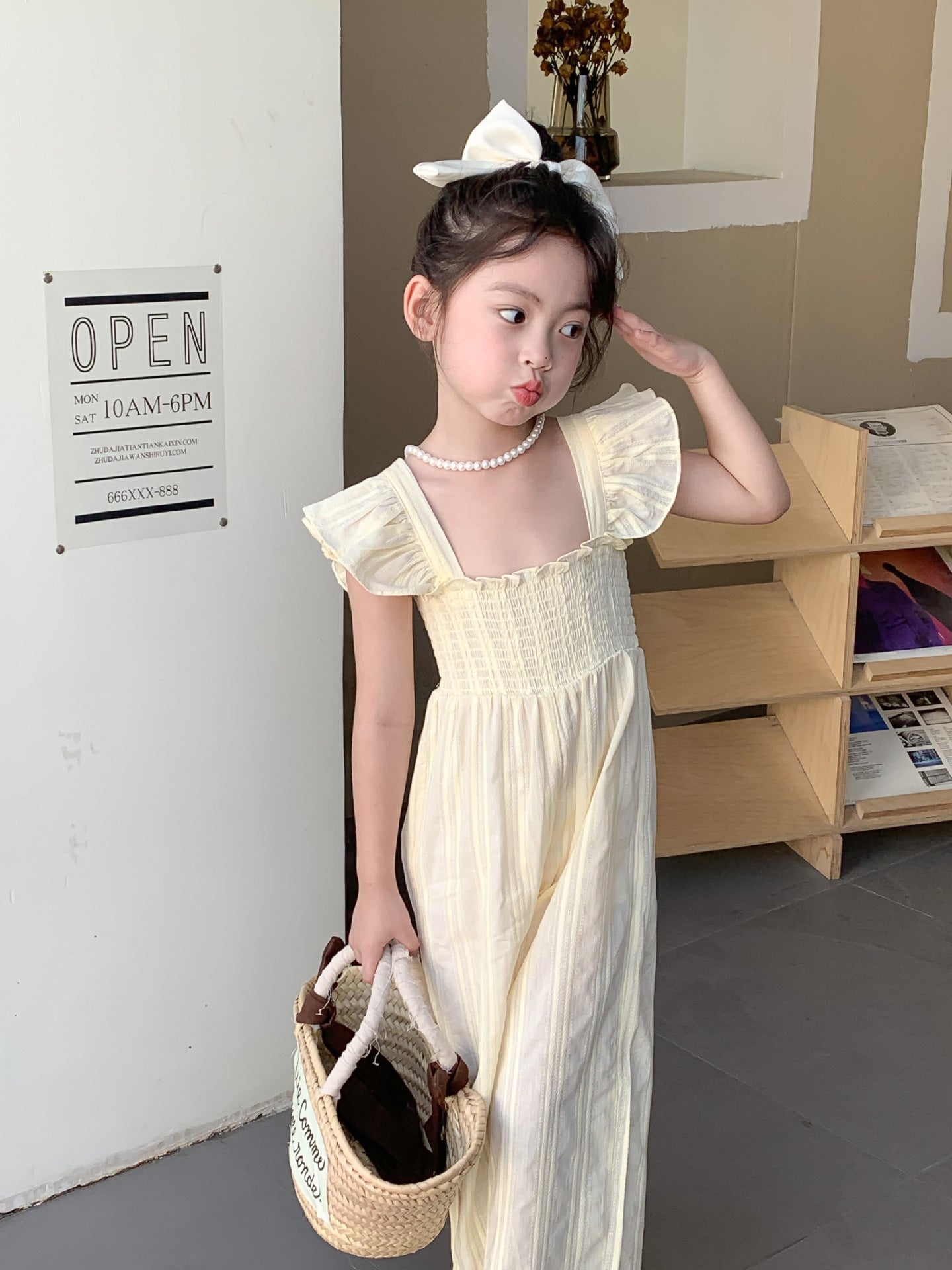 Sleeve jumpsuit children's clothes