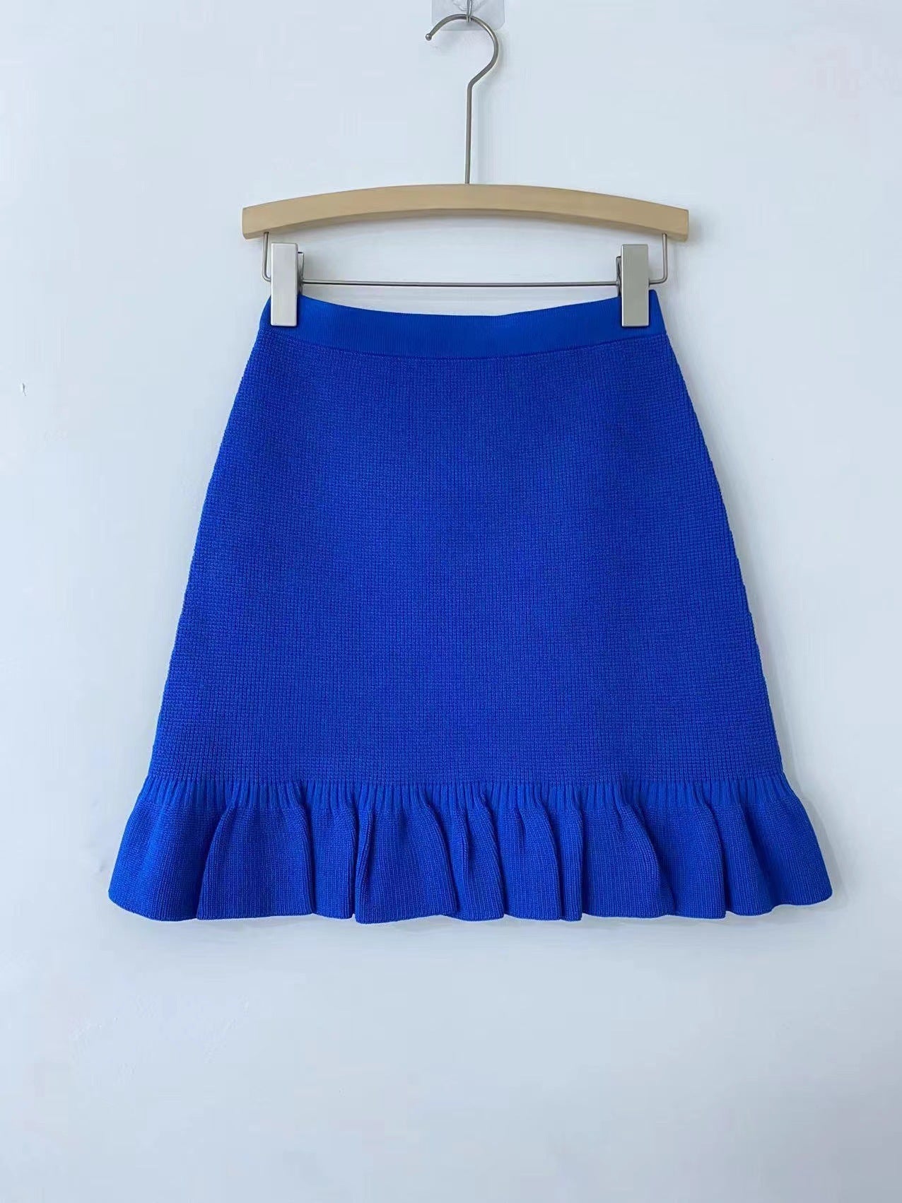 Summer Doll Collar Slim Knit  Top Skirt