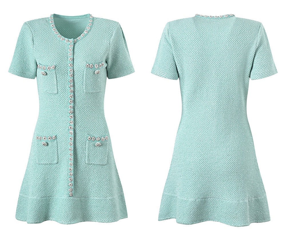 Self portraitMINT MINT KNIT DRESS