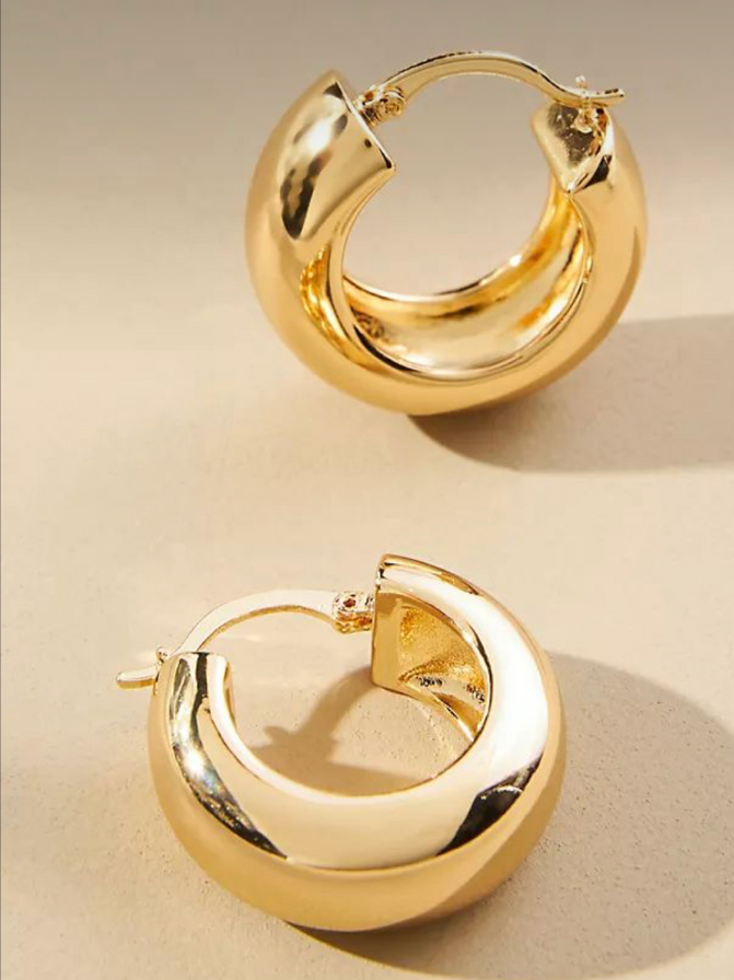 PARIS HOOP EARRINGS 925 STERLING - Gold