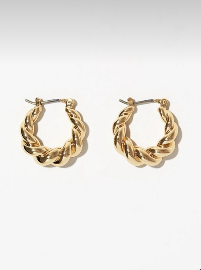 SORELLA TWIST EARRINGS - Gold