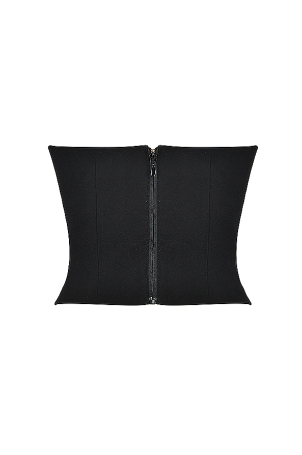 Lydia Black Plunge Corset - Black