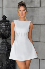 Alana Classic Mini Dress - White