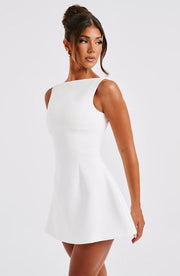 ALANA CLASSIC MINI   DRESS - White