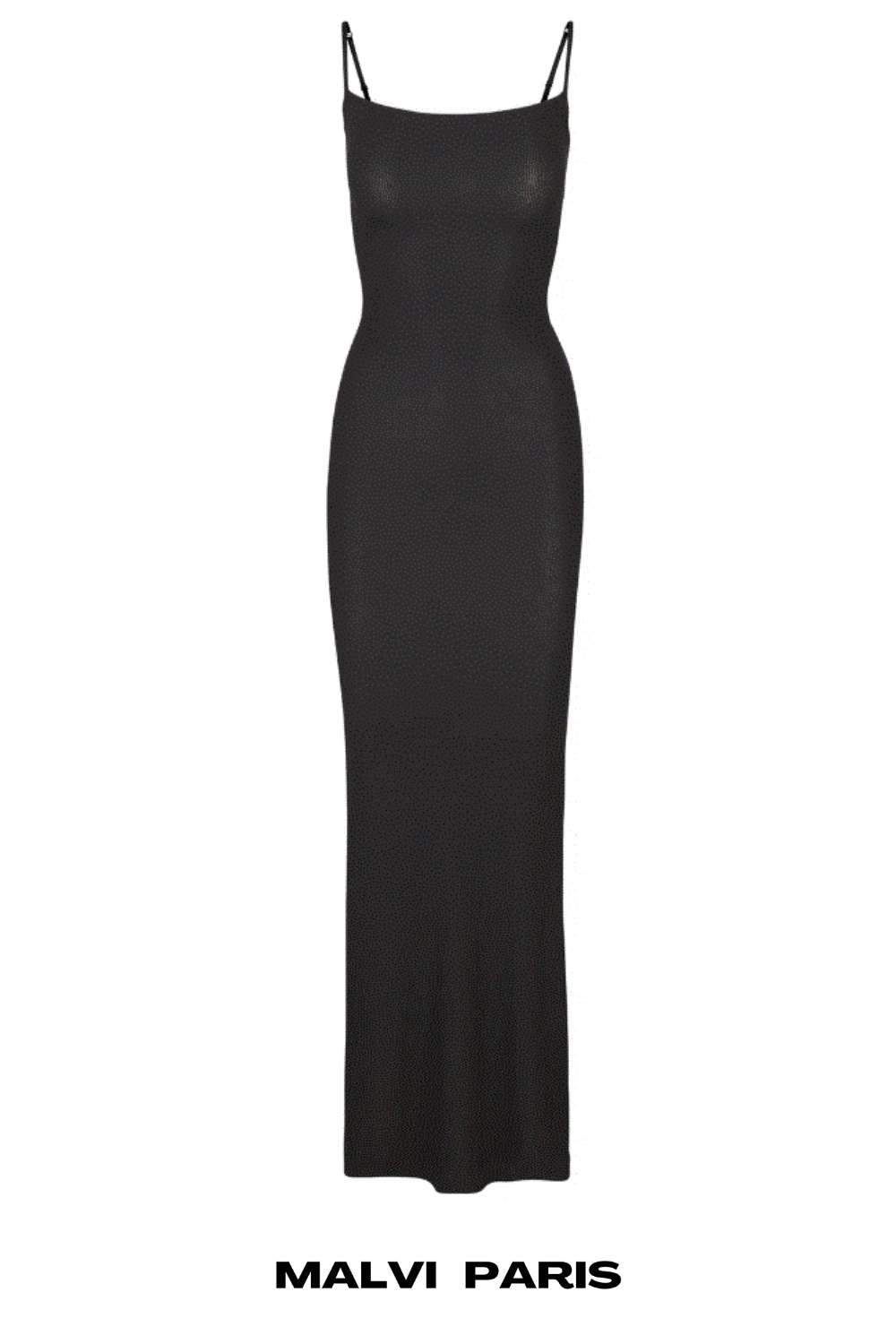 ALICE SOFT LOUNGE LONG SLIP MAXI DRESS - Black