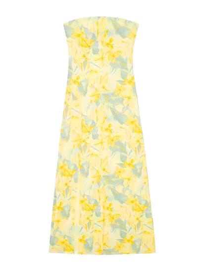 Soleil Yellow Floral Maxi Dress -