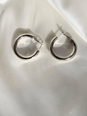 CARDI HOOP EARRINGS 925 STERLING - Silver - MALVI PARISMALVI PARIS