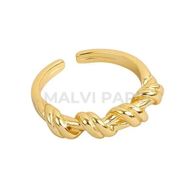 CHLOE TWISTED RING - Gold - MALVI PARISMALVI PARIS