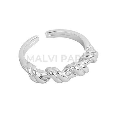 CHLOE TWISTED RING - Silver - MALVI PARISMALVI PARIS