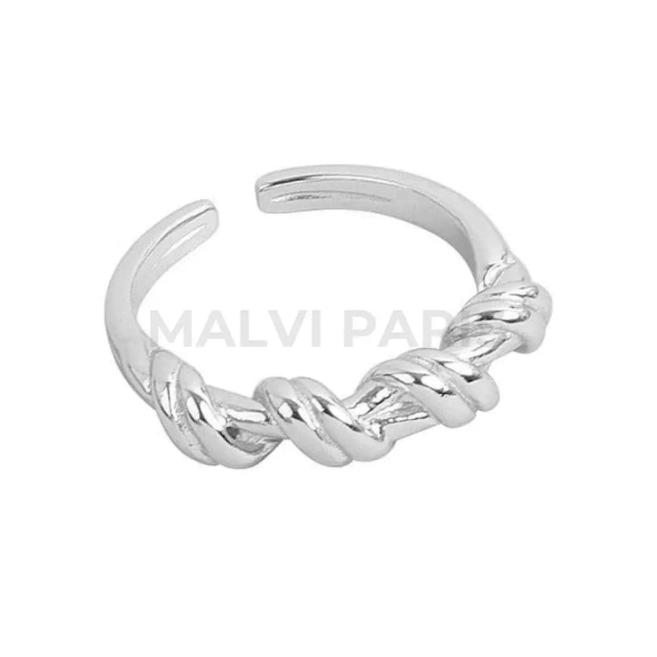 CHLOE TWISTED RING - Silver - MALVI PARISMALVI PARIS