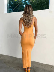 DIONNE LACE MAXI DRESS - Orange - MALVI PARISMALVI PARIS