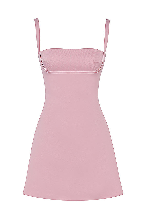 KARA PINK QUARTZ MINI DRESS - Light Pink