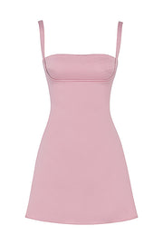 Kara Pink Quartz Mini Dress - Light Pink