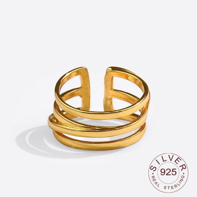 ELLA CLASSY DRAPED RING - Gold