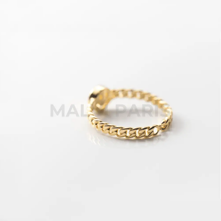 IVANA MAKE ME SMILE RING - Gold - MALVI PARIS