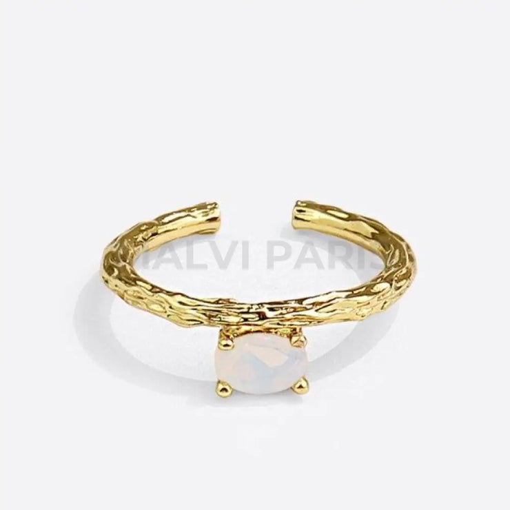 KAYA BORN  GEM RING - Gold - MALVI PARIS