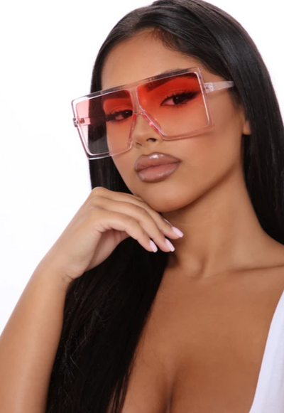 Square Me Up Sunglasses - Pink - MALVI PARIS