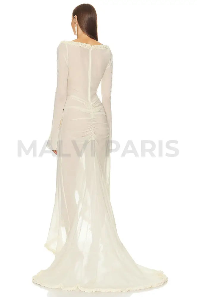 Medusa Hilma Grown Maxi Dress - Beige Dresses