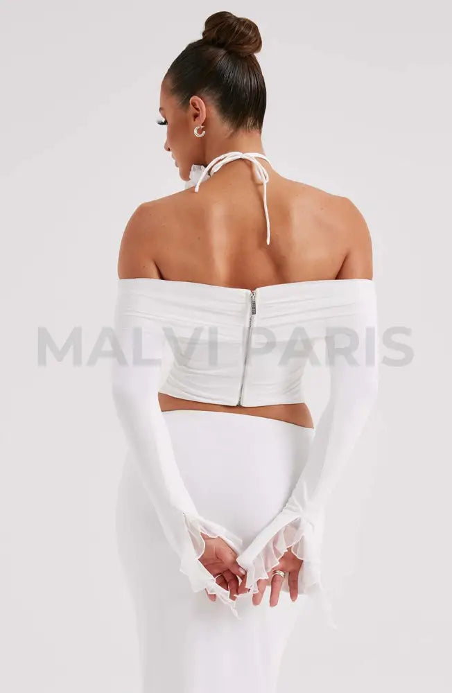 Monte Carlo Off Shoulder Maxi Dress Set - White Dresses