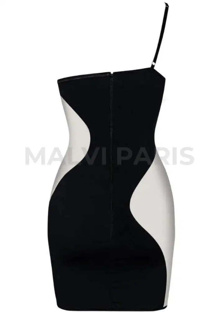 NIKKI HALTERNECK  DRESS - Black - MALVI PARIS