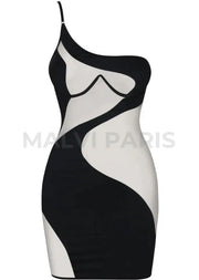 NIKKI HALTERNECK  DRESS - Black - MALVI PARIS