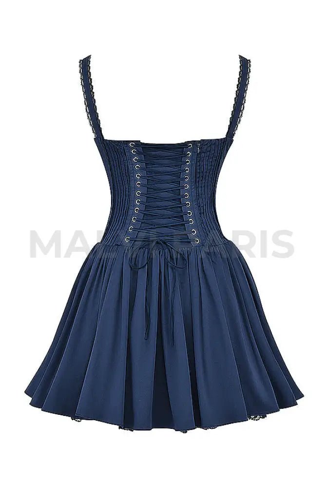 Pietra Corset Mini Dress - Blue