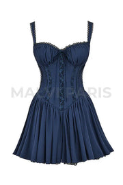 Pietra Corset Mini Dress - Blue