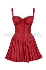 PIETRA CORSET MINI DRESS - Red MALVI PARIS