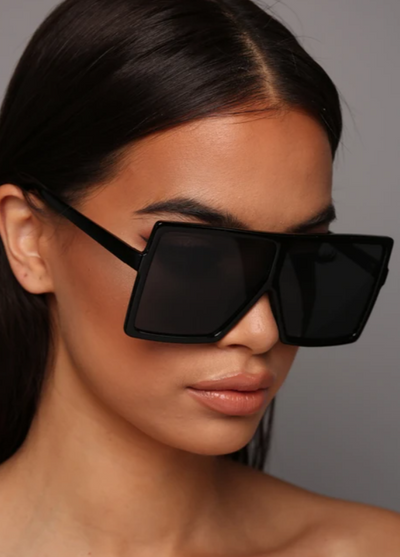 Square Me Up Sunglasses - Black - MALVI PARIS