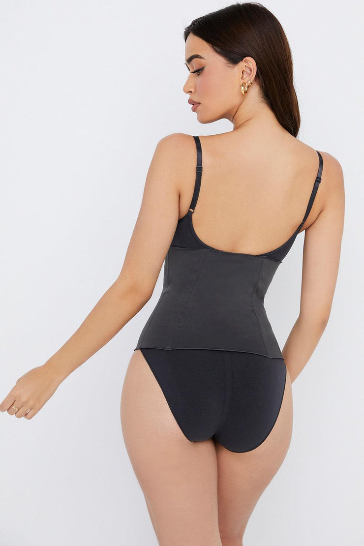 SCULPTING CORSET WAIST SHAPER - BLACK - MALVI PARIS