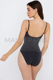 SCULPTING CORSET WAIST SHAPER - BLACK - MALVI PARIS