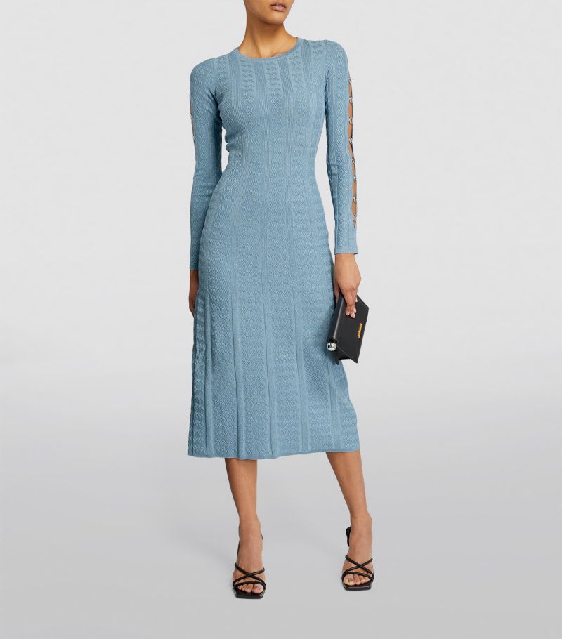 SANDRO  Knit Midi Dress