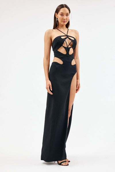 NICIA Embellished corset sparkle MINI DRESS - Black – MALVI PARIS