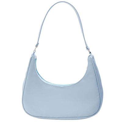 Trendy Flat Shoulder Bag - Blue - MALVI PARIS