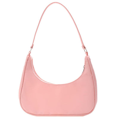 Trendy Flat Shoulder Bag - Pink - MALVI PARIS